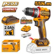 INGCO CDLI205582 BRUSHLESS CORDLESS DRILL