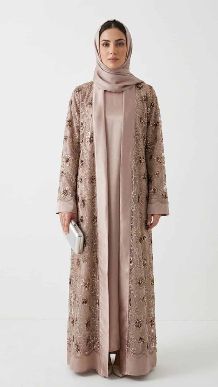 3 piece Abaya set