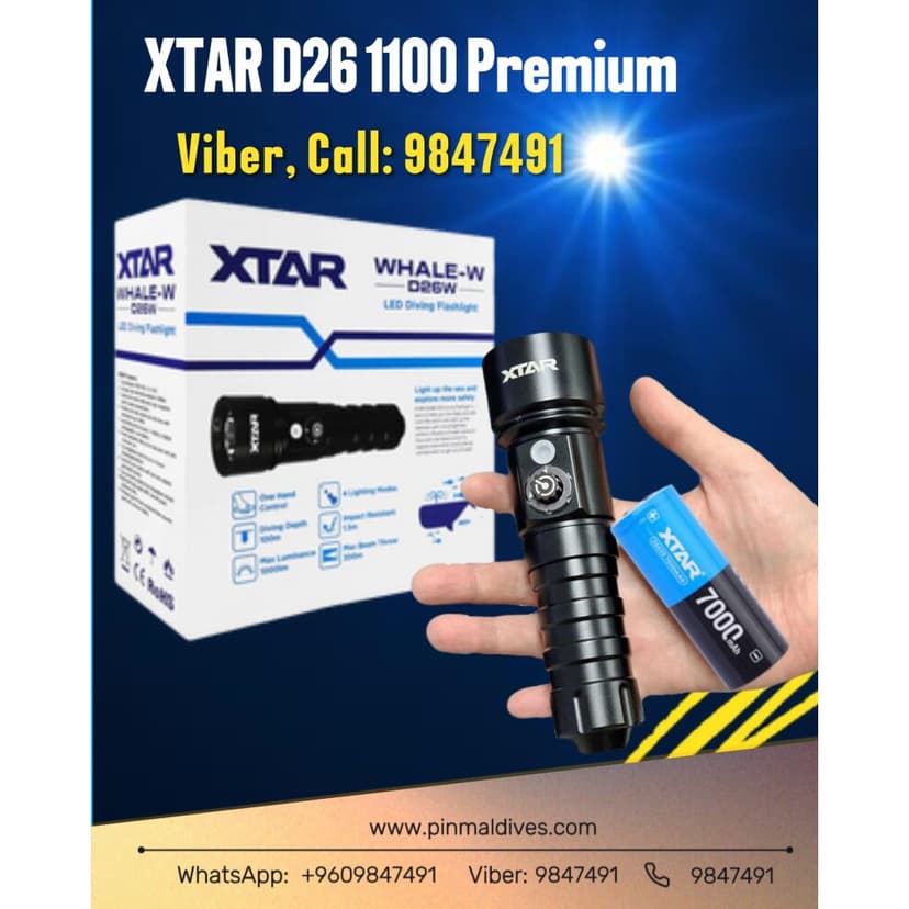 Original XTAR D26 1100 full set with 1 year warranty | Premium