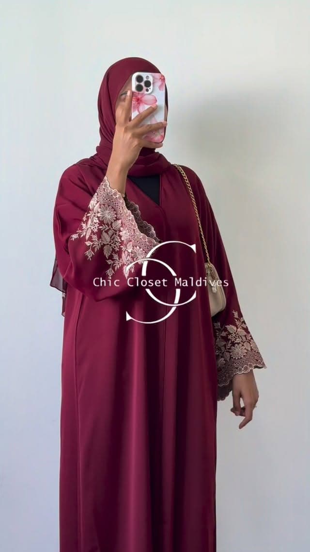 Embroidery Abaya with Shawl — image 1