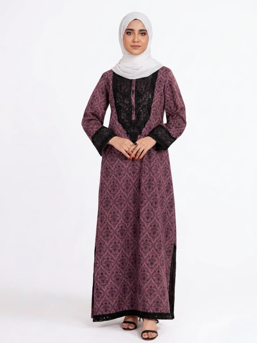Dhanak Embroidered Kurta Set (2 piece)