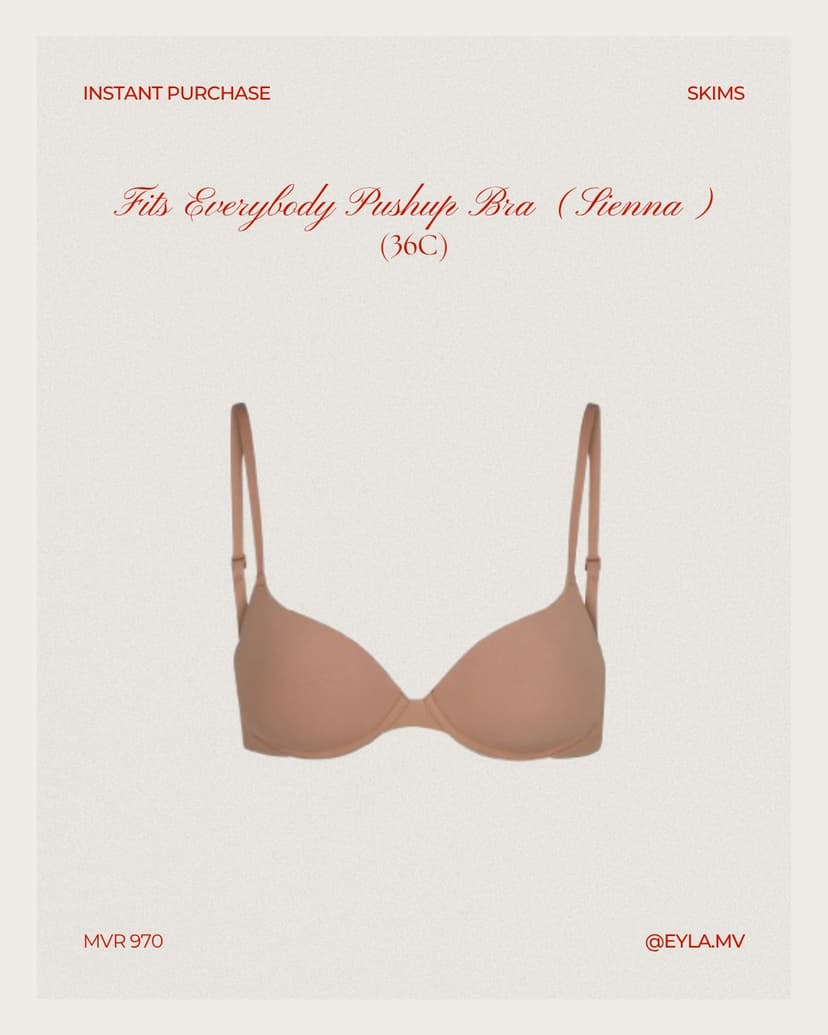 Fits Everybody Pushup Bra (Sienna) (36C)