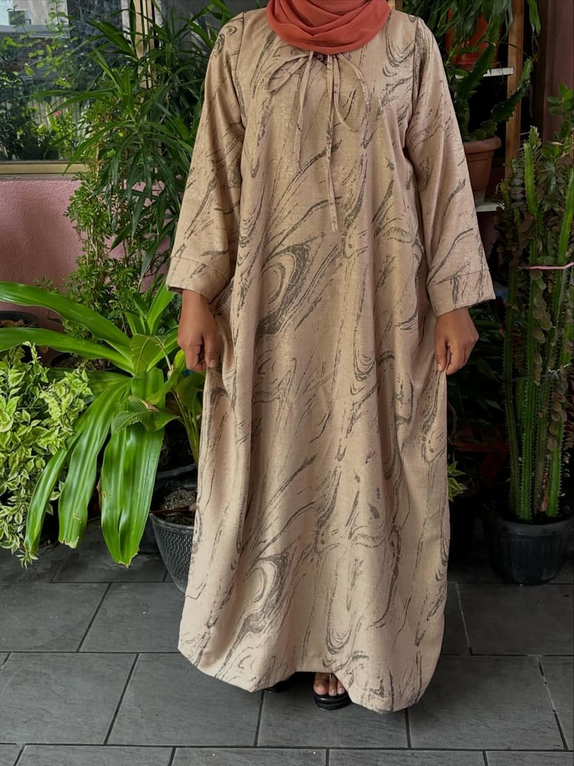 Cream Abaya