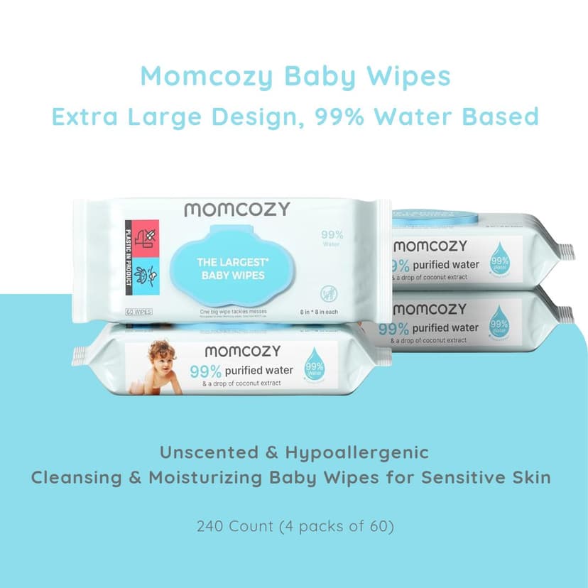 8'' x 8'' baby wipes