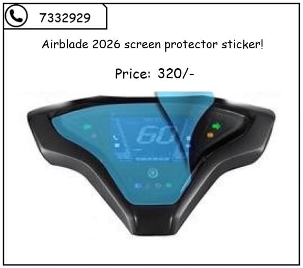Airblade 2026 screen protector sticker