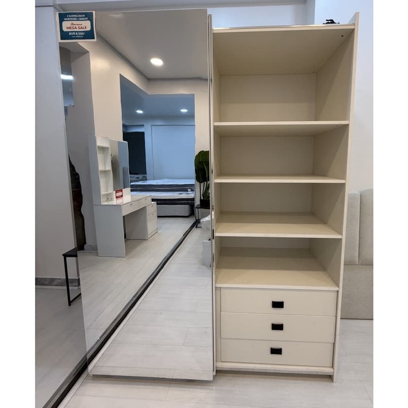 Wardrobe with Sliding Mirror Doors Modern & Spacious