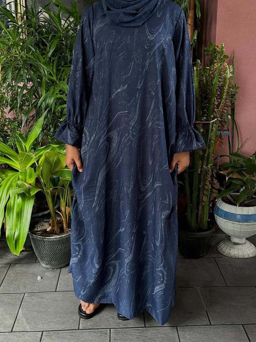 Navy Blue Abaya