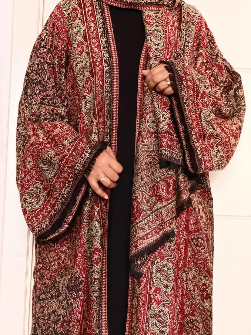pashmina open abaya