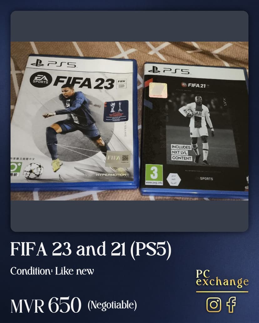 FIFA 23 and 21 (PS5)