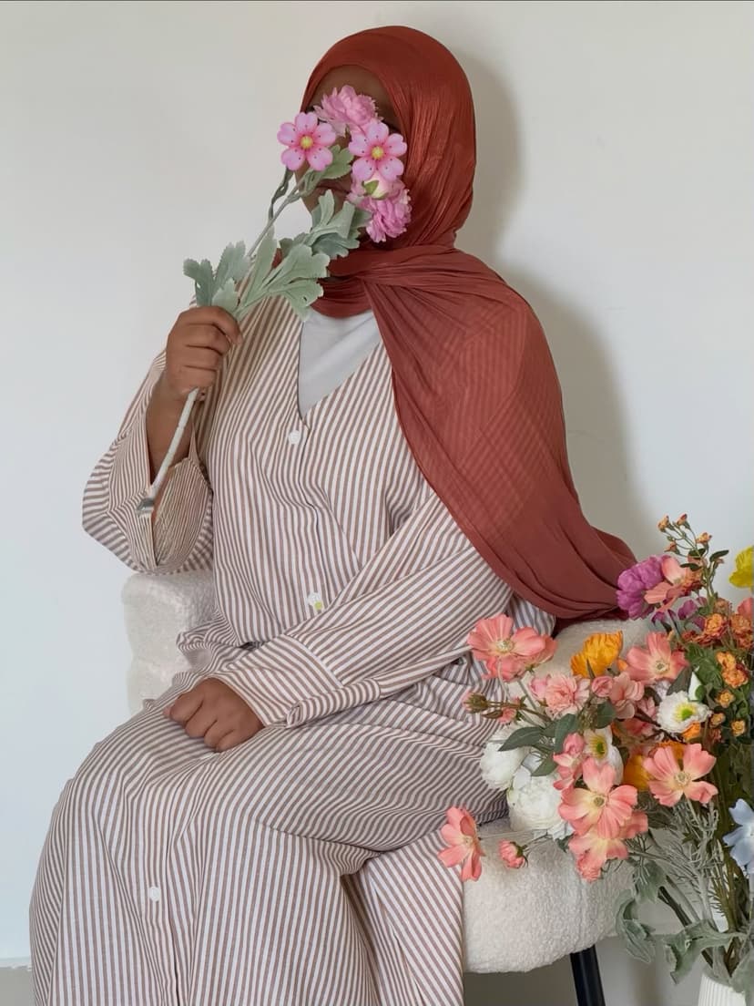 Stripe abaya drop 3.0