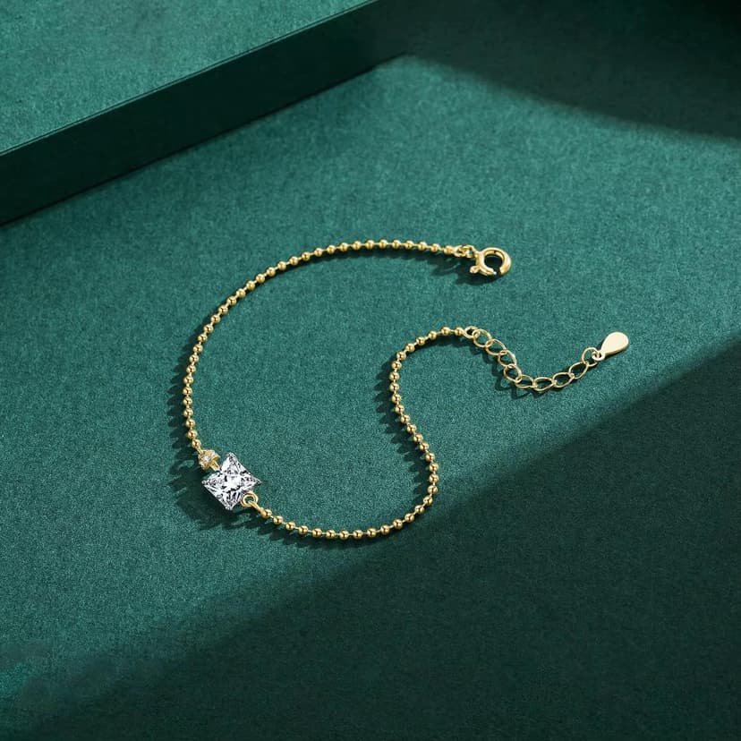 18k gold on 925 Silver bracelet