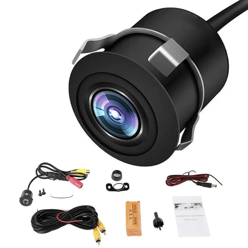 CAR REVERSE CAMERA, ROUND MODEL. 2IN1