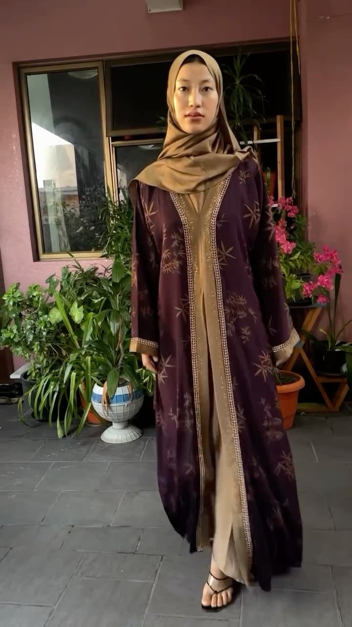 Cardigan With Attached Inner Dress