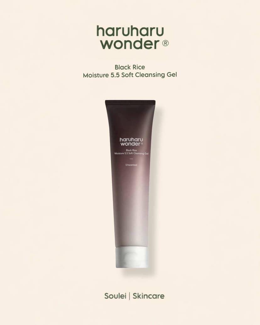 Haruharu Wonder Black Rice Moisture 5.5 Soft Cleansing Gel