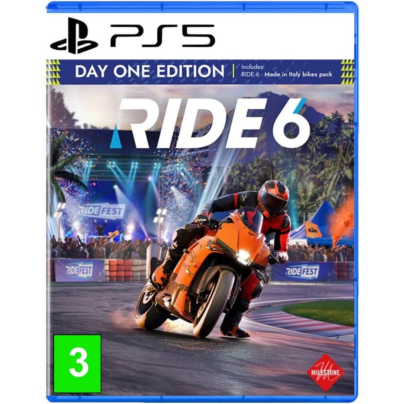 Ride 6 Day One Edition - PS5 Video Game Disc Playstation 5