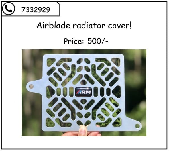 Airblade radiator cover