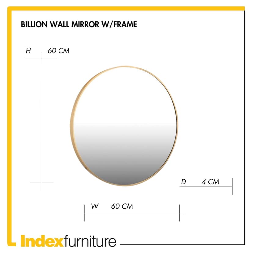 Billion Wall Mirror W/Frame