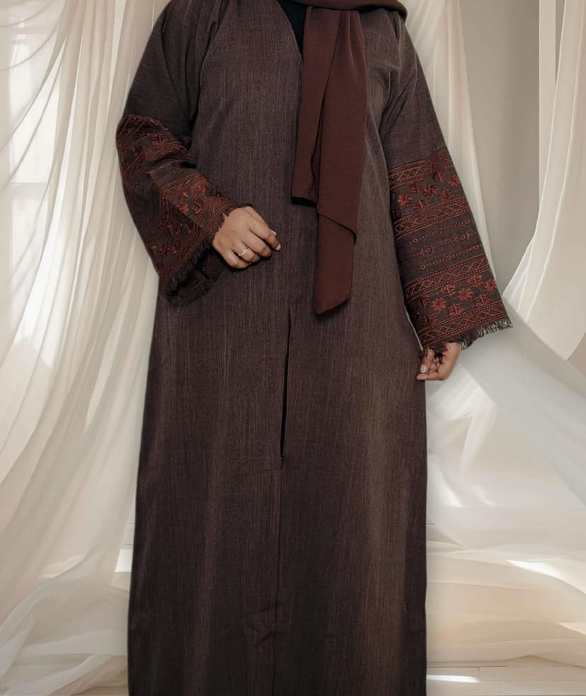 Linen casual abaya