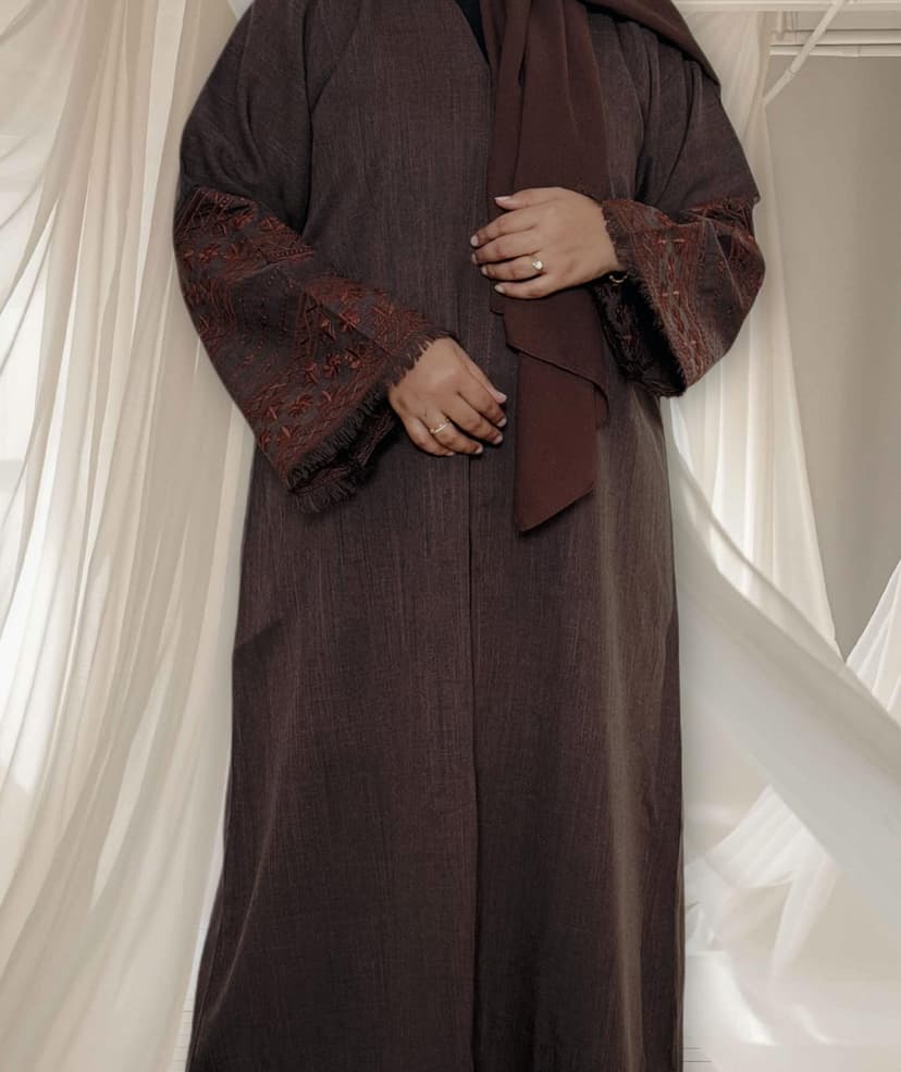 Linen casual abaya