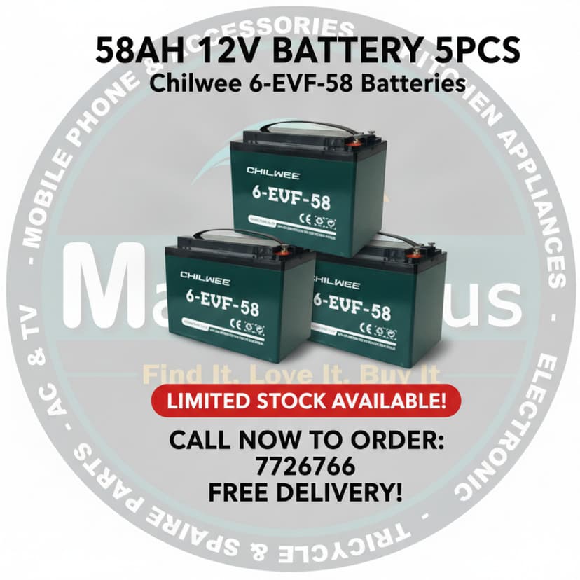 ISLAND PICKUP BATTERY 58AH 12V 5PCS