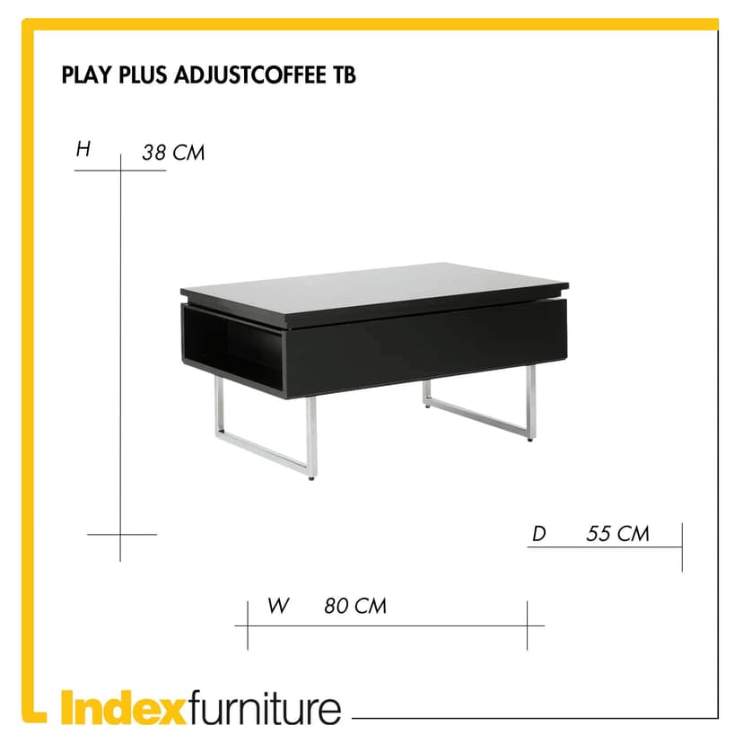 Play Plus Adjust Coffee Table BK