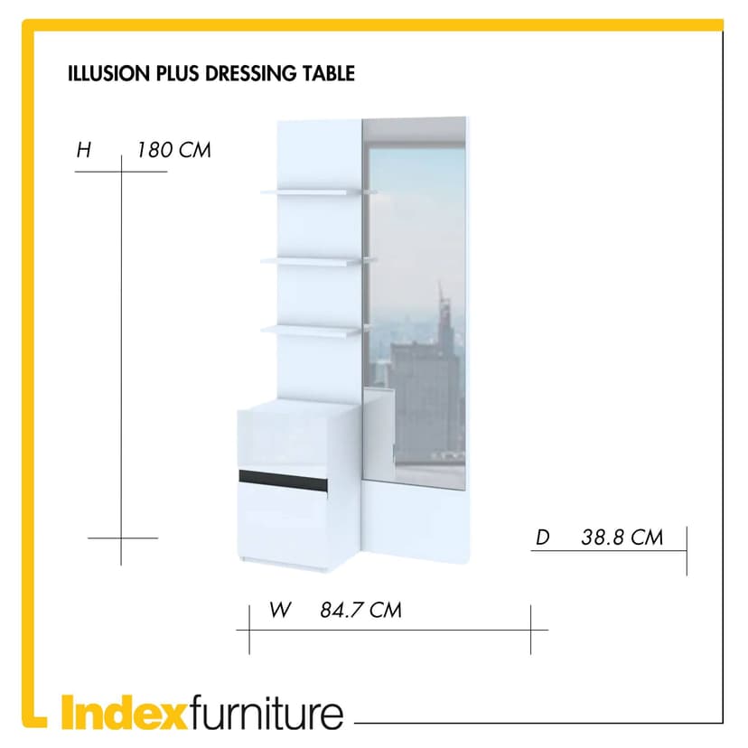 Illusion plus dressing table