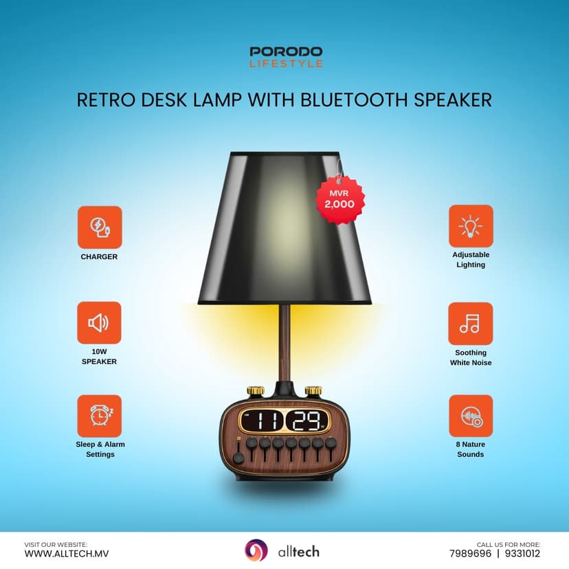 Porodo Lamp Bluetooth Speaker