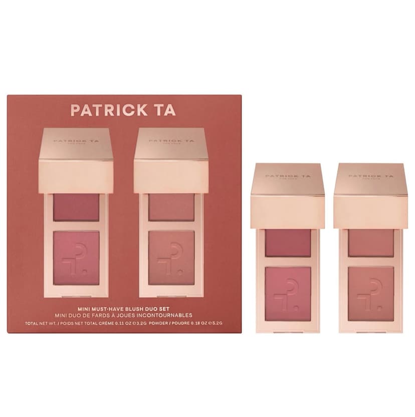 PATRICK TA Mini Must-Have Major Headlines Double-Take Crème & Powder Blush Duo Set