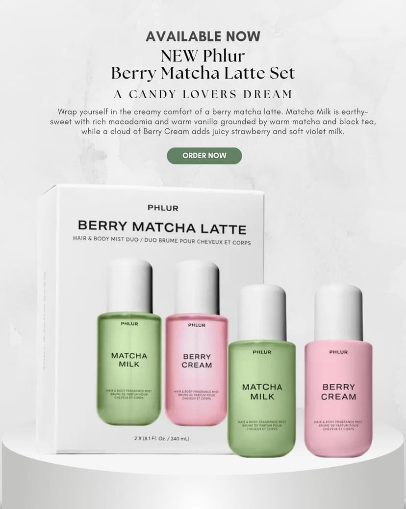 PHLUR Berry Matcha Latte Set Duo