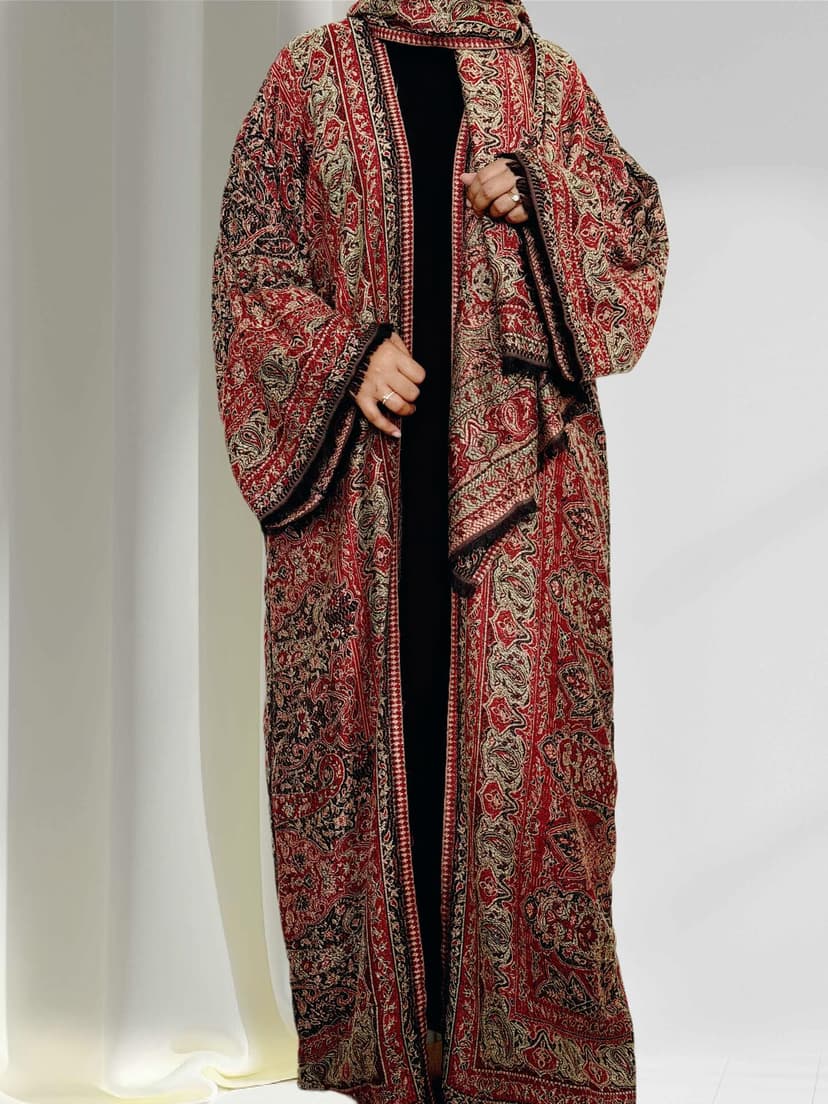 pashmina open abaya