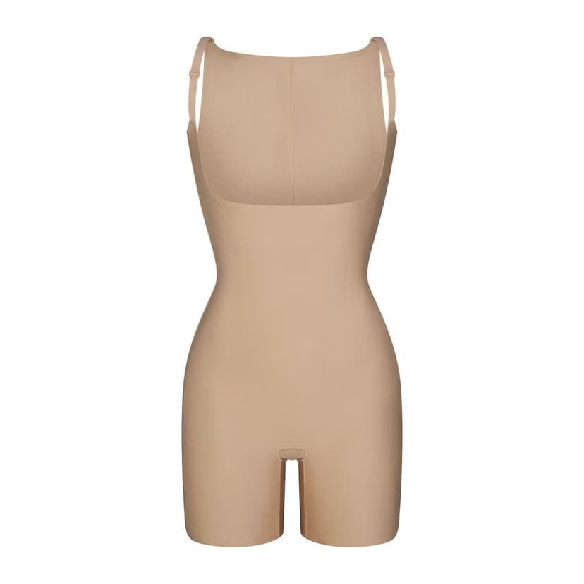 SKIMS BODY CORE SCULPT BACK SMOOTHING OPEN BUST MID THIGH BODYSUIT