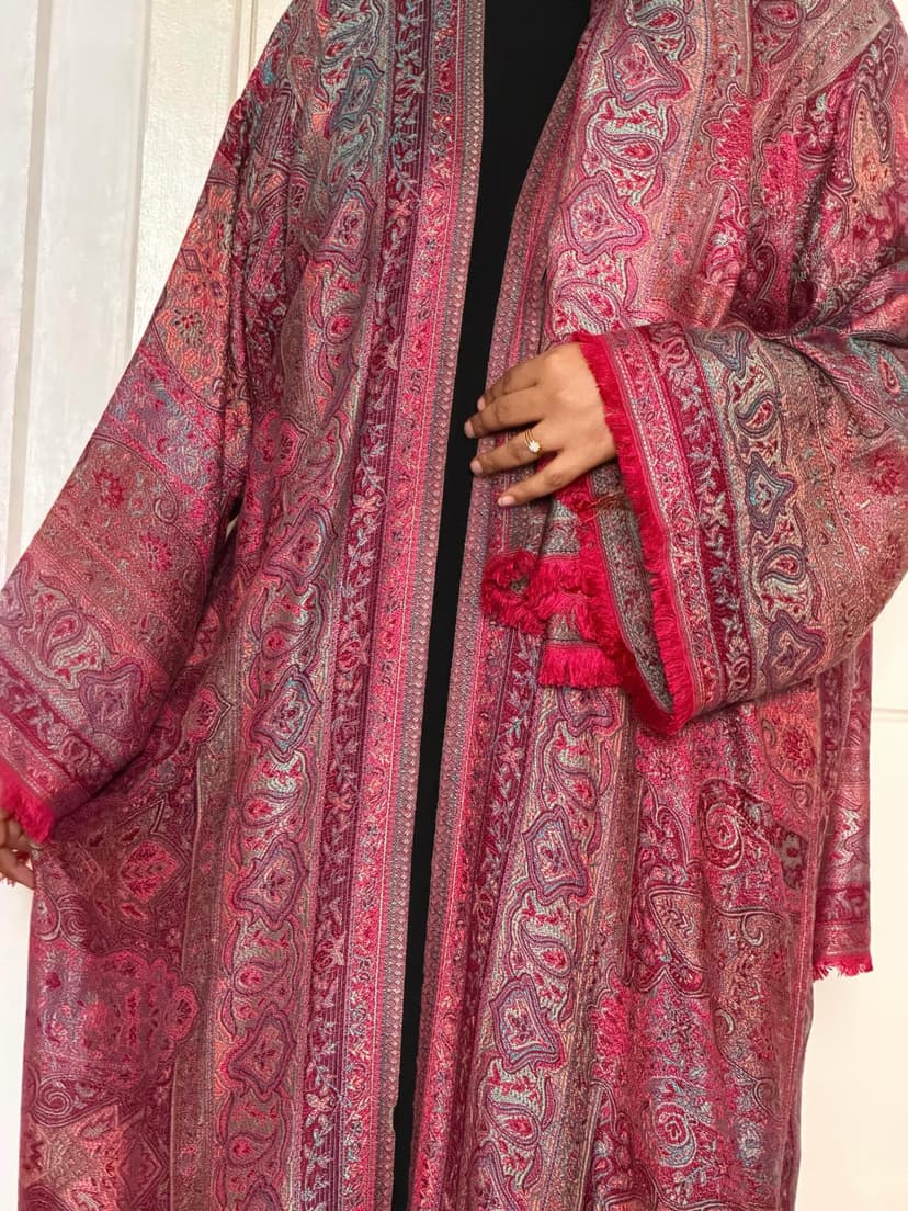 pashmina open abaya