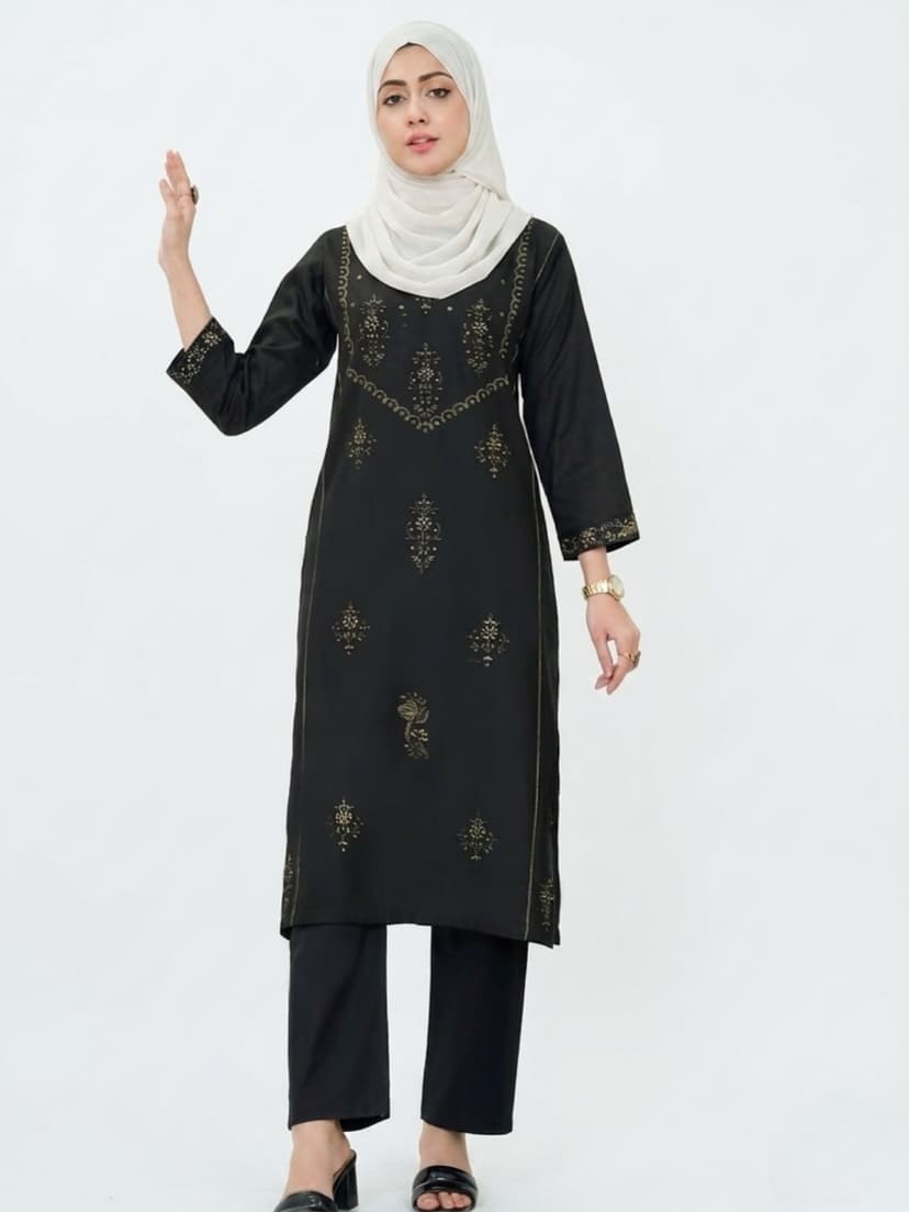 Lawn Cotton Embroidered Kurta Set (3 piece)