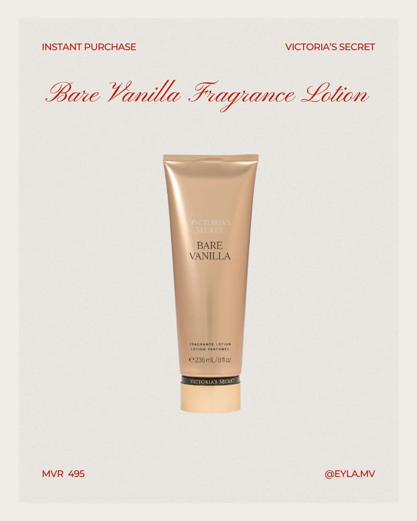 Bare Vanilla Fragrance Lotion