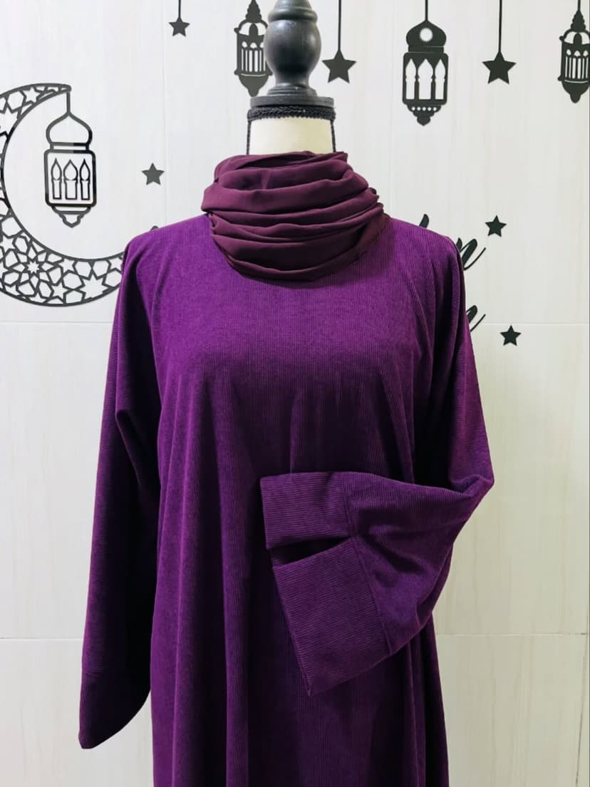 Deep plum hues garment