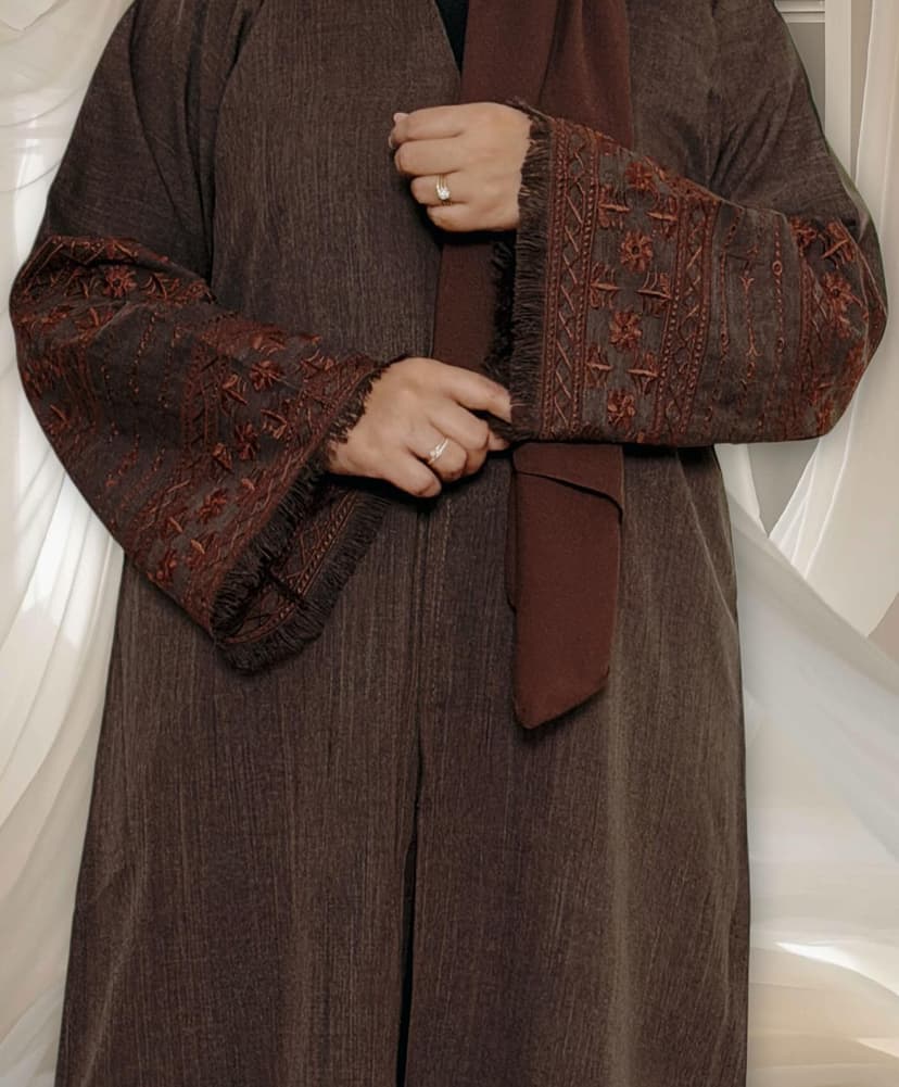 Linen casual abaya